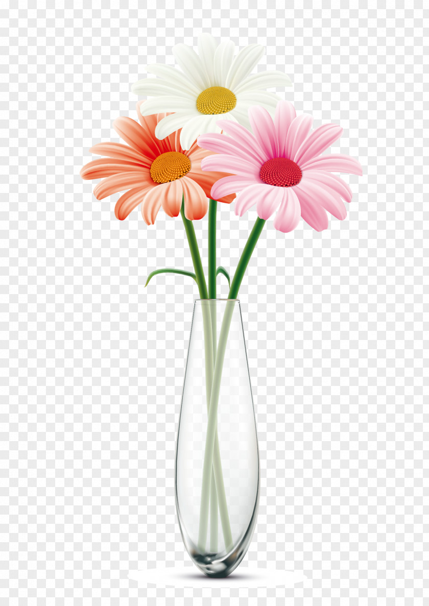 Bunch Of Flowers In A Vase Flower Bouquet Euclidean Vector PNG