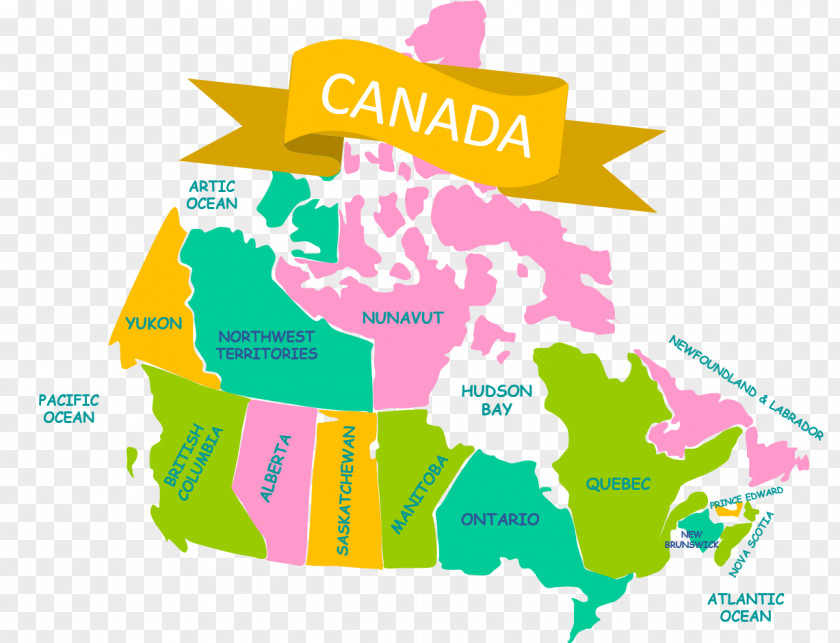 Canada Provinces And Territories Of Map Flag Geography PNG