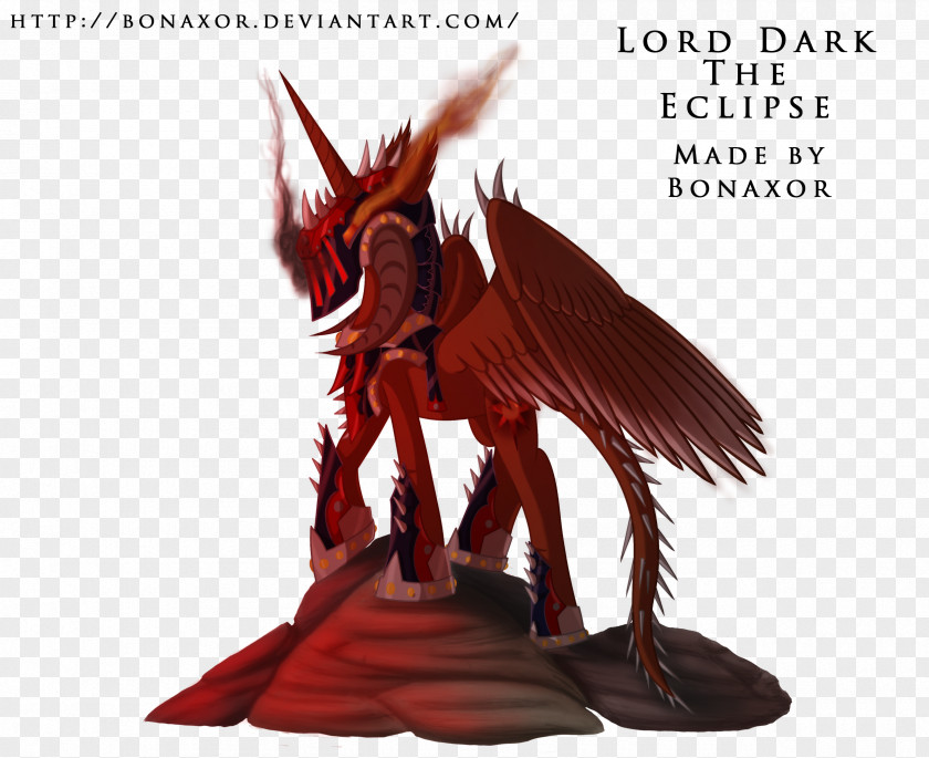 Evil Pony Dark Lord Darkness Winged Unicorn Image PNG