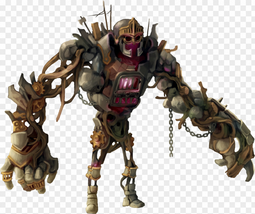 Junk Trine 3: The Artifacts Of Power Golem Concept Art Shadowgrounds PNG