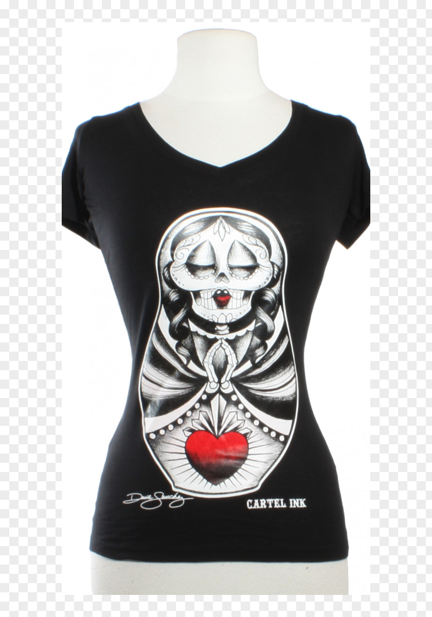 Neck Tattoo T-shirt Crew Babydoll PNG