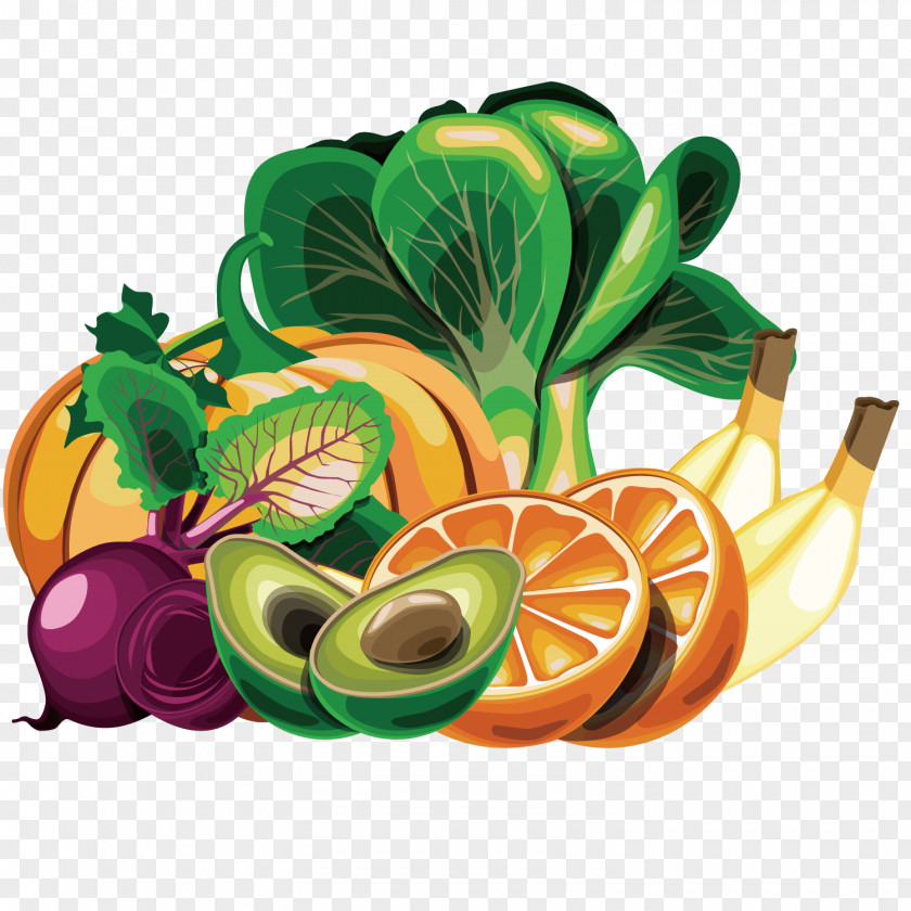 Vector Fruit Vegetables Euclidean PNG