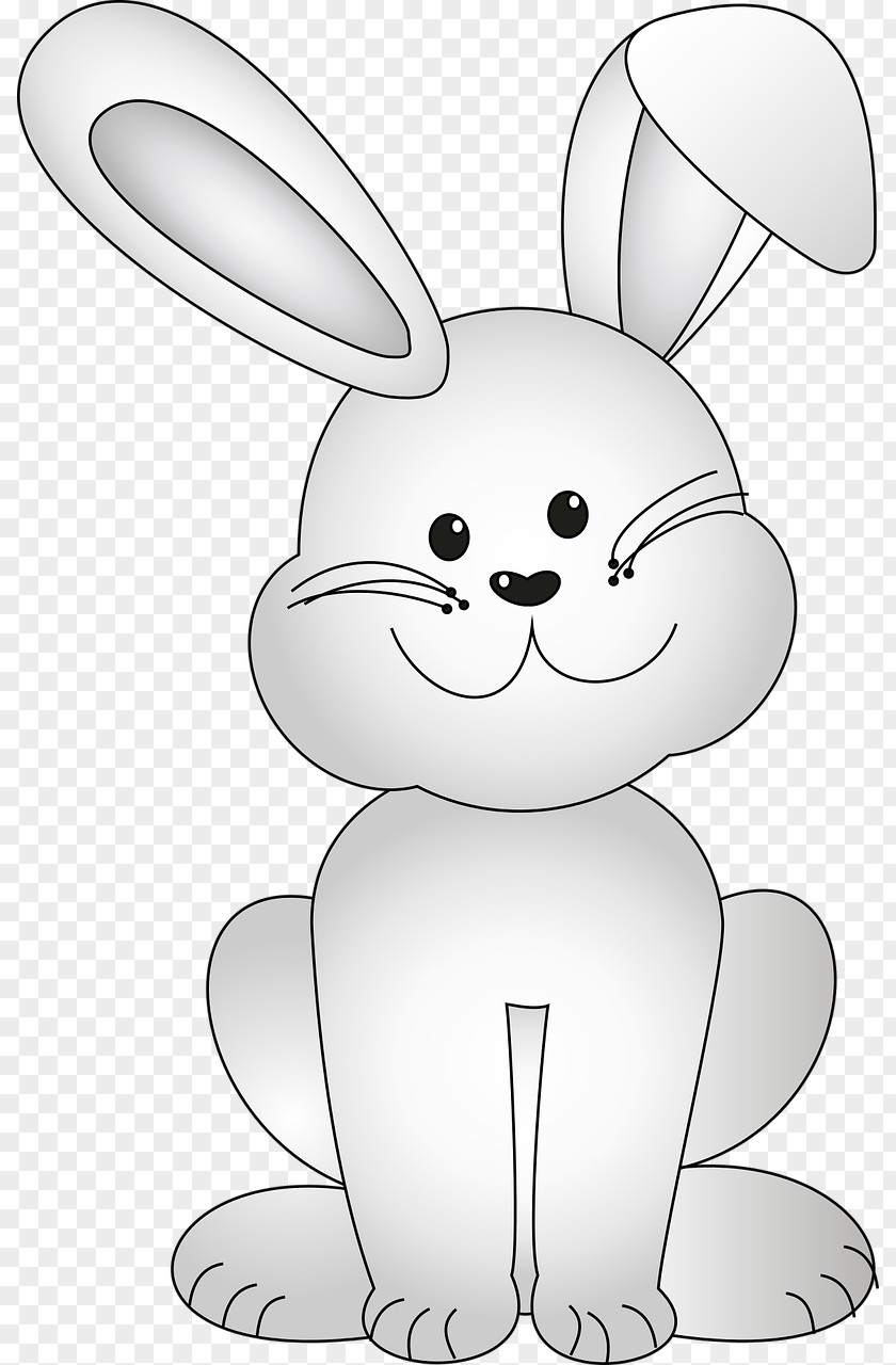 Celebration Easter'day Domestic Rabbit White Drawing Clip Art PNG