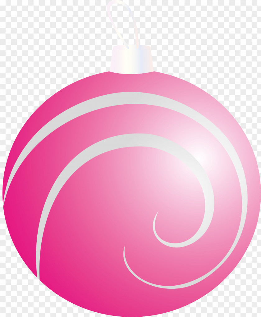 Design Christmas Ornament Pink M PNG