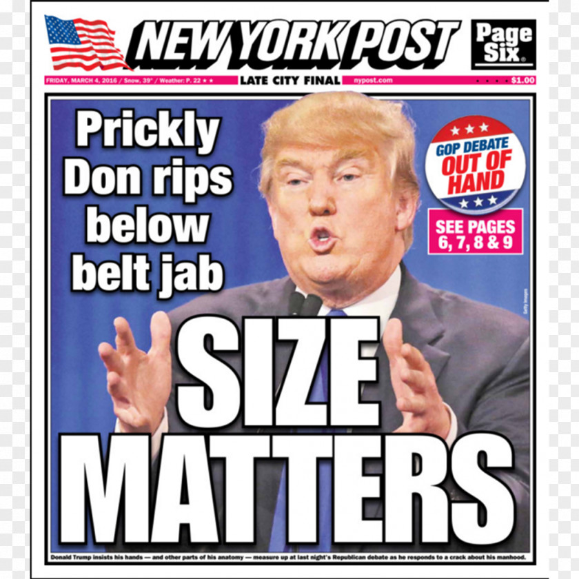 Donald Trump New York Post Tower Daily News Newspaper PNG
