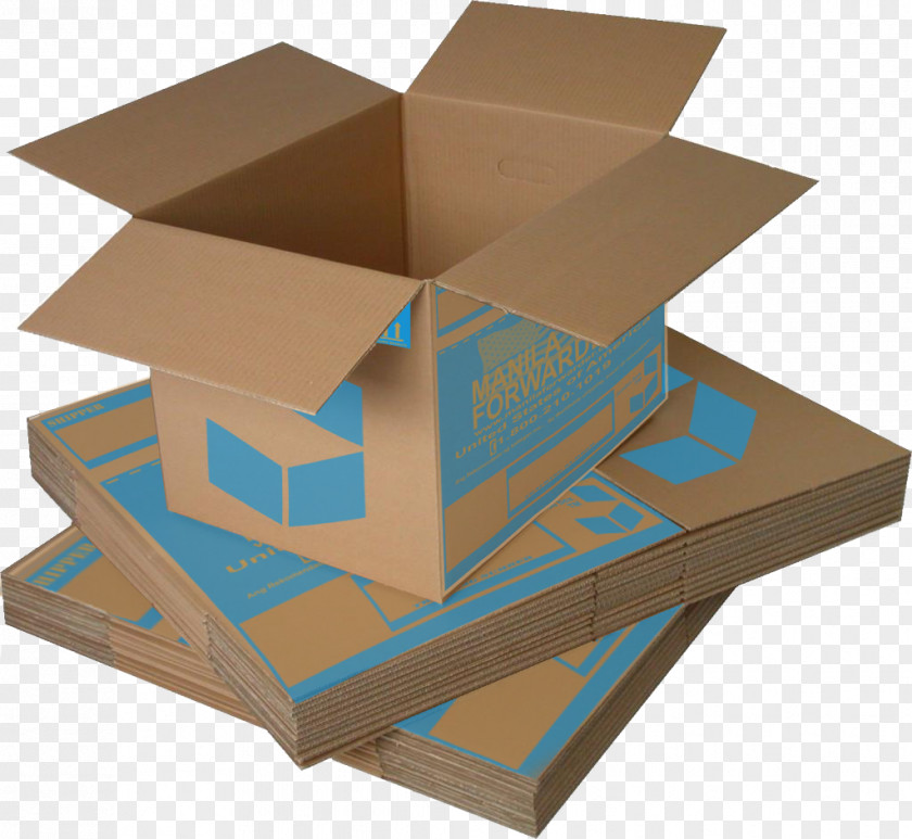 Empty Box Corrugated Fiberboard Cardboard Packaging And Labeling Design PNG