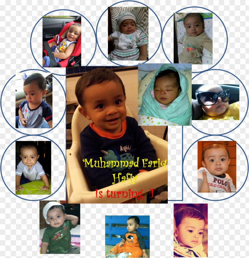 Happy First Birthday Human Behavior Toddler Collage PNG