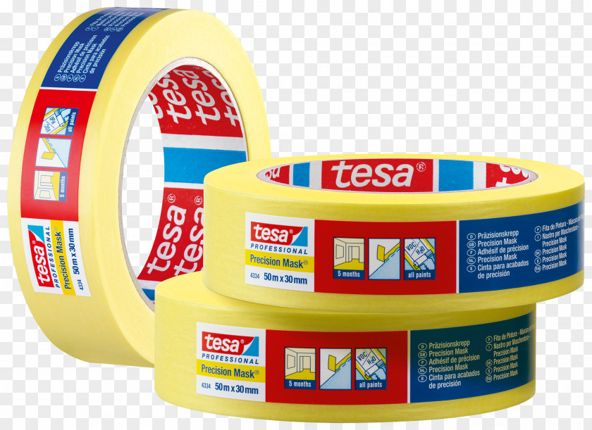 Ribbon Adhesive Tape Paper Tesa SE Masking 4334 Precision Mask Painters PNG