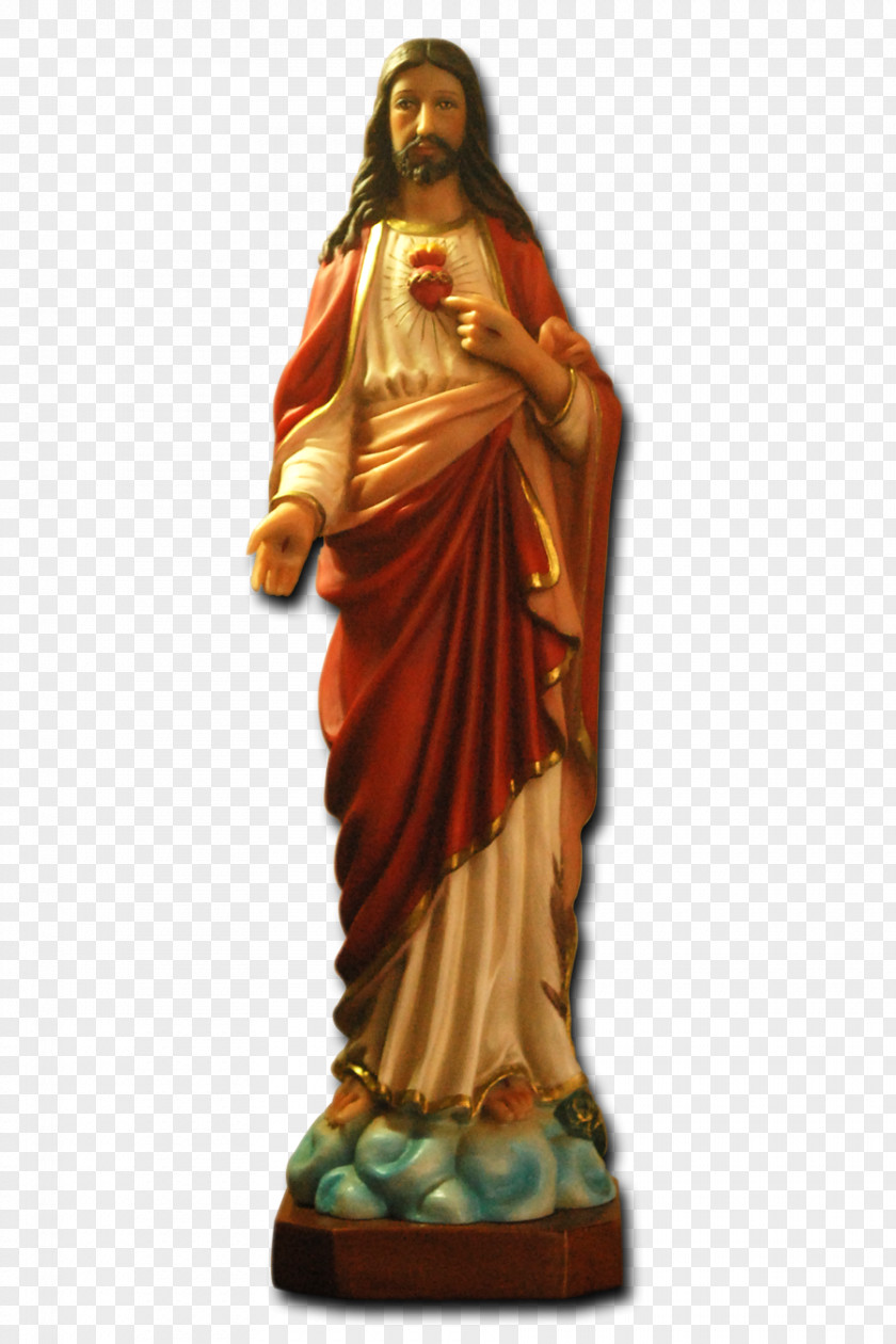 Sacred Heart Of Jesus Statue Classical Sculpture Figurine Carving PNG