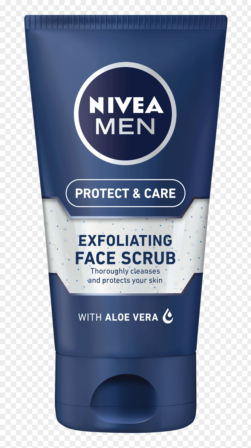 Face Scrub NIVEA For Men Revitalizing Cleanser Exfoliation Cosmetics PNG