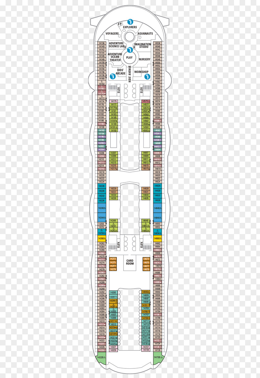 Parking Deck MS Allure Of The Seas Cruise Ship Oasis Royal Caribbean Cruises International PNG