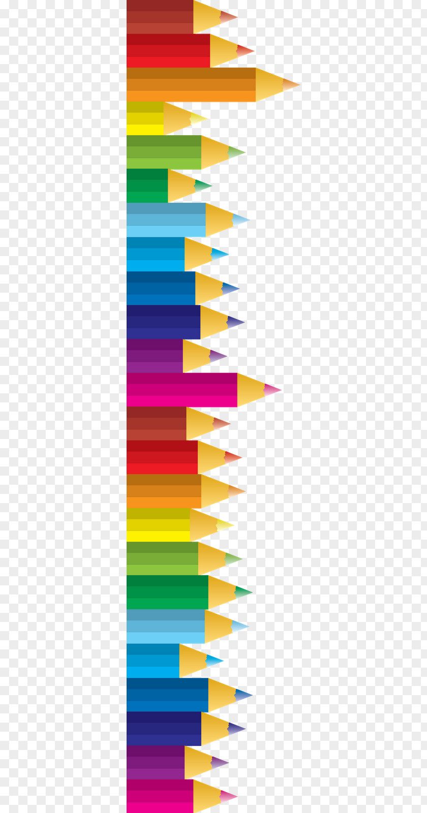 Pencil Frame Cliparts Colored Clip Art PNG