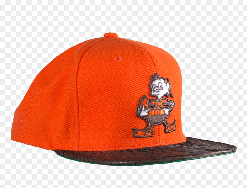 Baseball Cap Cleveland Browns Orange Mitchell & Ness Nostalgia Co. PNG