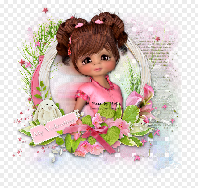 Ins Floral Design Flower Bouquet Brown Hair Pink M Cut Flowers PNG