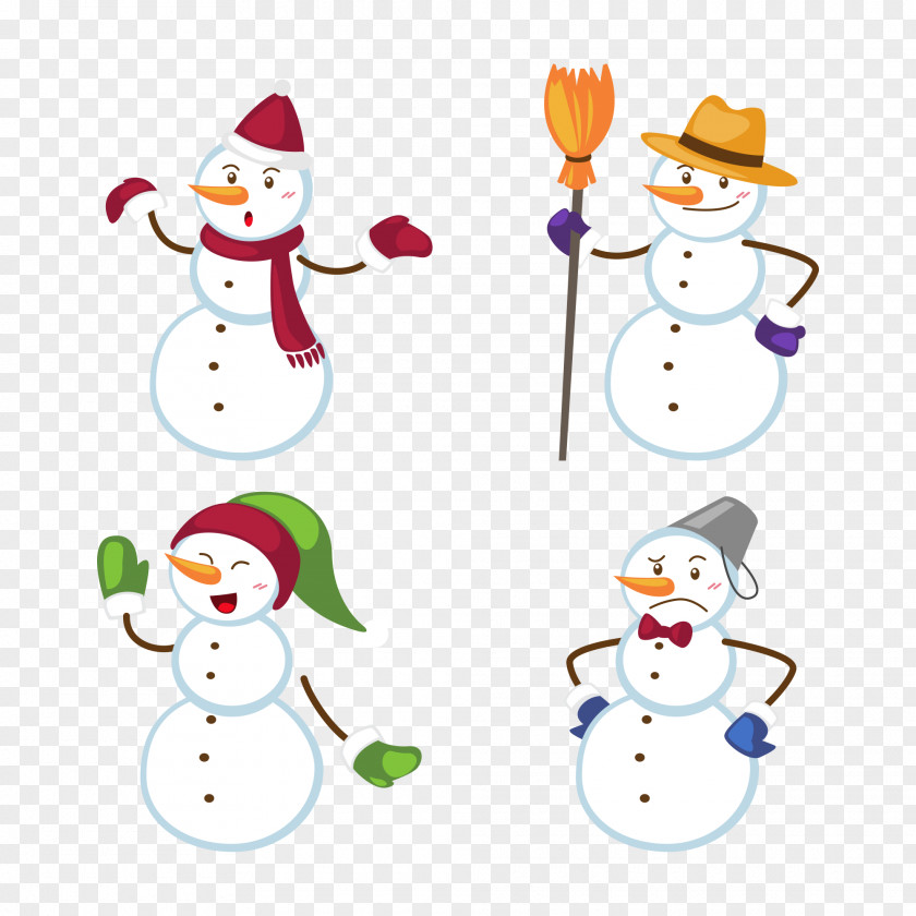 Snowman Illustration Clip Art PNG