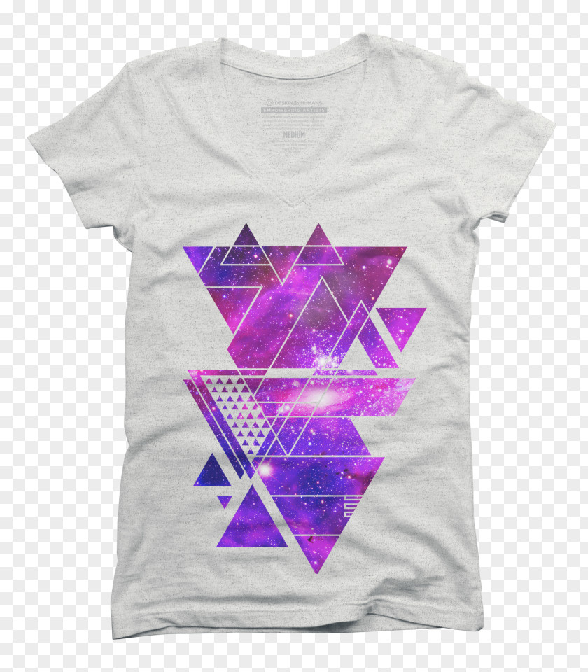 Triangle Collage Printed T-shirt Hoodie Top PNG