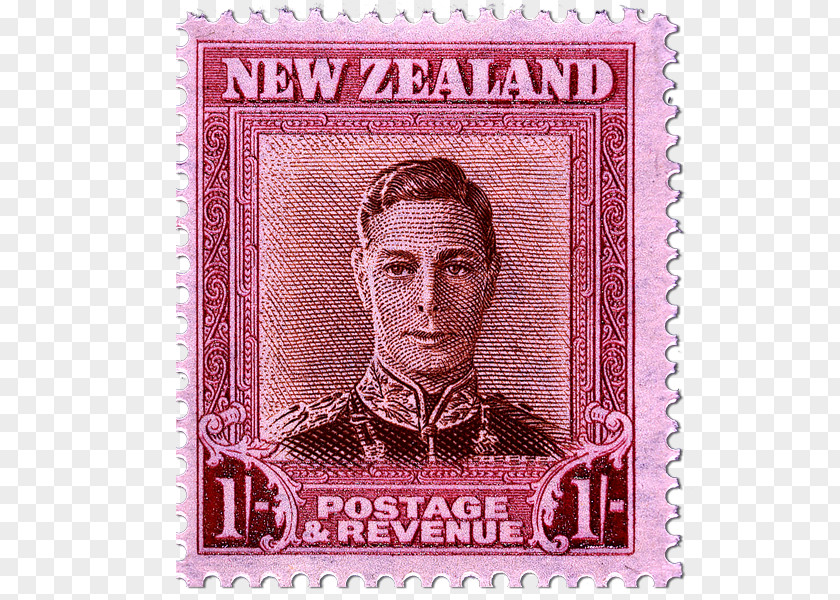 George VI Postage Stamps Green Stamp Gum Watermark PNG