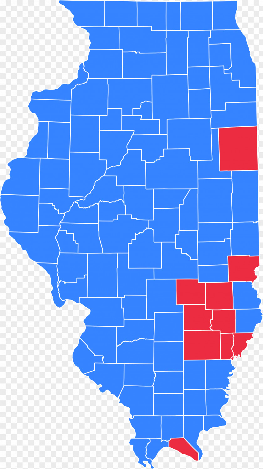 Map Illinois Gubernatorial Election, 2018 Royalty-free PNG