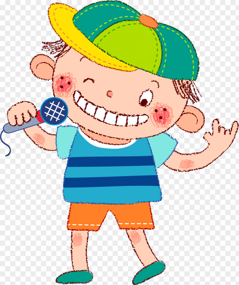 Singing Boy Cartoon Child Clip Art PNG