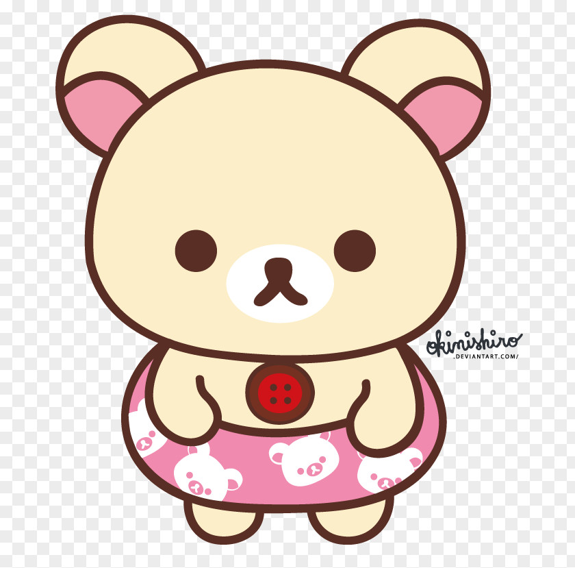 Six Vector Rilakkuma Bear San-X Drawing Kavaii PNG