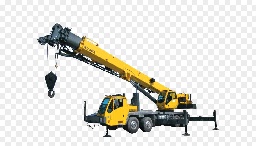 Truck Mobile Crane Hydraulics Heavy Machinery PNG