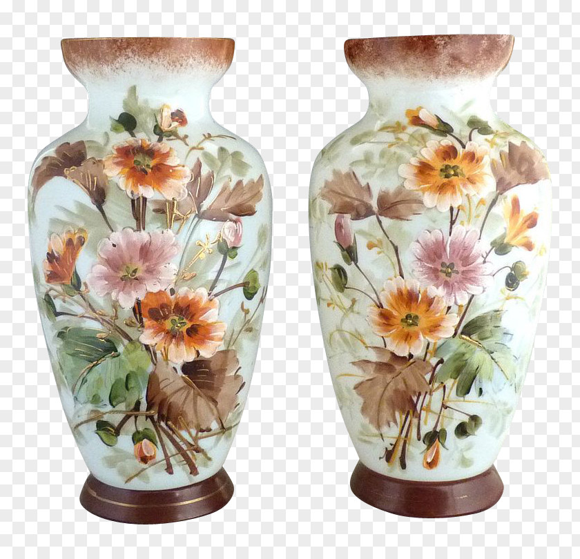 Vase Glass Ceramic Antique Bristol PNG