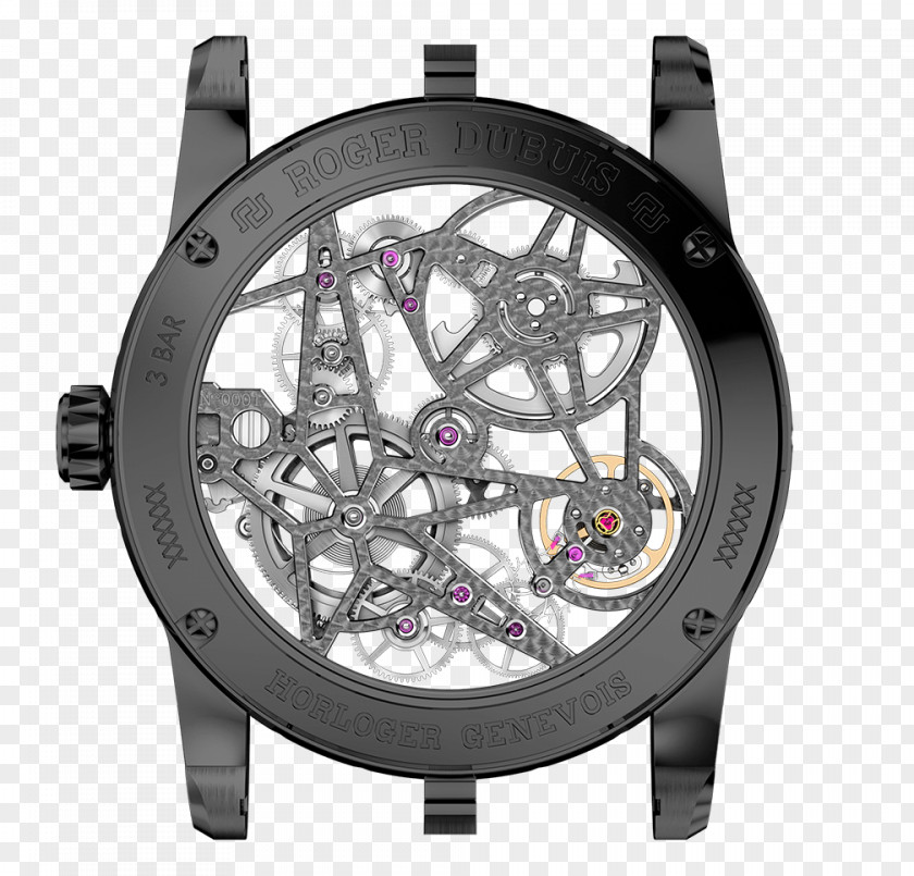 Watch Skeleton Roger Dubuis Clock Tourbillon PNG