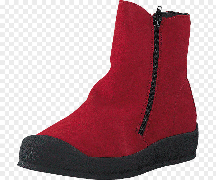 Boot Snow Suede Shoe Red PNG