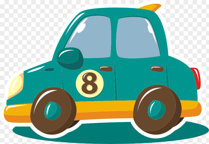 Vector Taxi Cartoon PNG