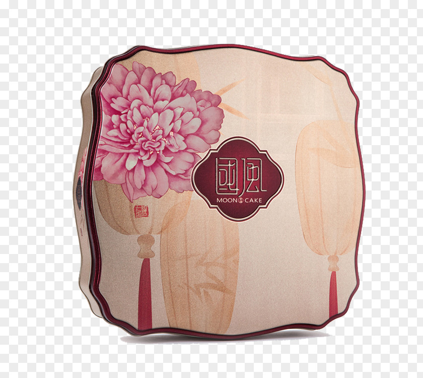 Exquisite Iron Art Moon Cake Box Mooncake Pastry PNG