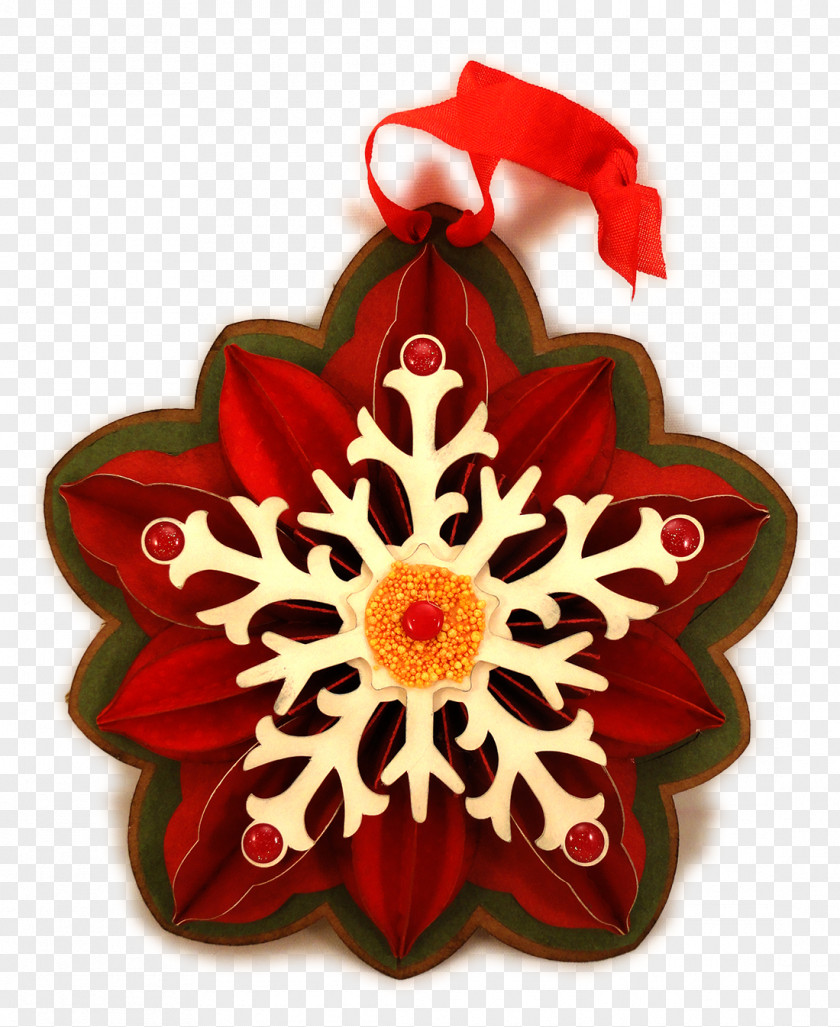 Five-pointed Star Trophy Christmas Ornament Cut Flowers Poinsettia Petal PNG