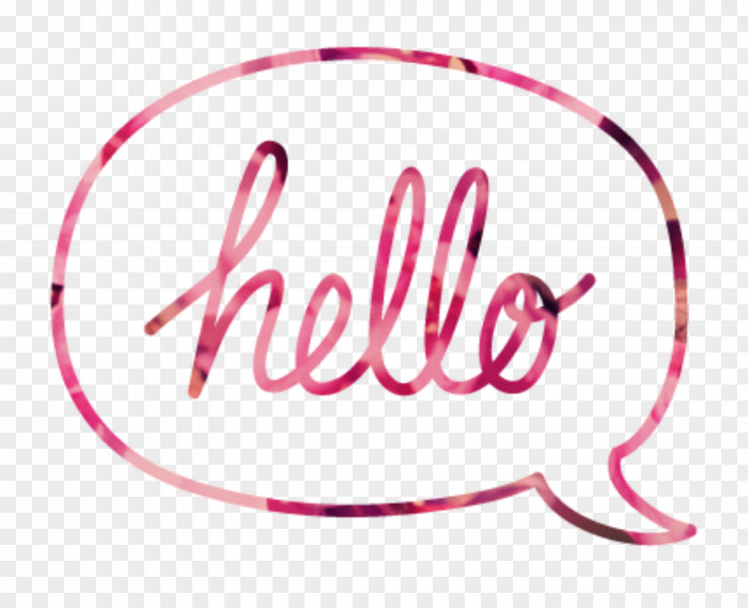 Hello Logo Clip Art Brand Font Pink M PNG