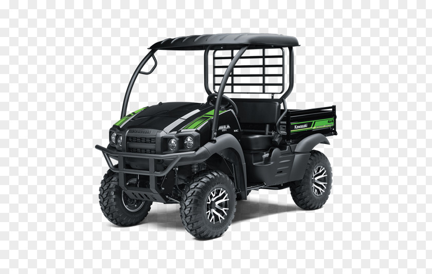 Motorcycle Kawasaki MULE Four-wheel Drive Heavy Industries & Engine Utility Vehicle Side By PNG