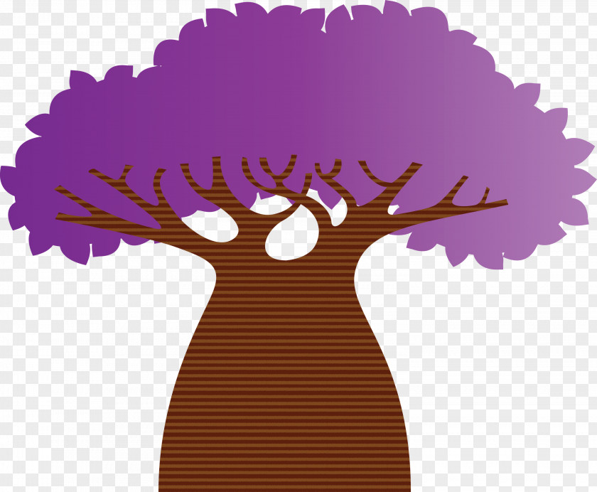 Purple M-tree Meter Tree PNG