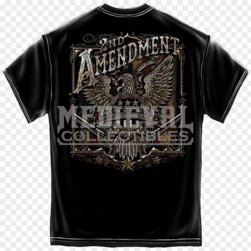 2nd Amendment T-shirt Second To The United States Constitution Sleeve PNG
