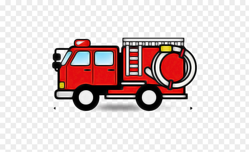 Commercial Vehicle Emergency Fire Emoji PNG
