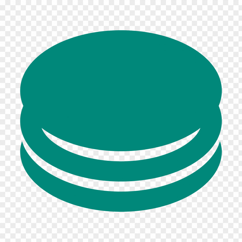 Macarons Teal Turquoise Green Circle Logo PNG