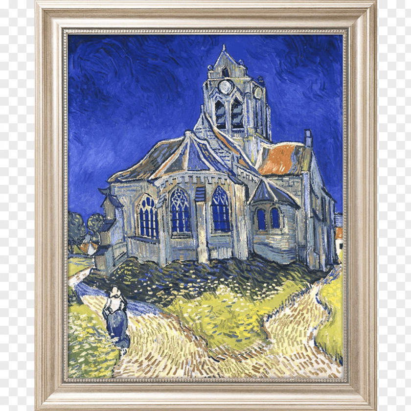 Painting The Church At Auvers Auvers-sur-Oise Art Painter Of Sunflowers PNG
