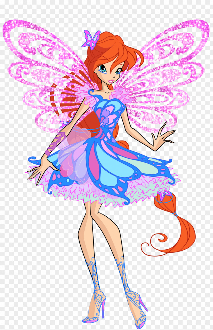 Season 7Sparkle Bloom Flora Tecna Butterflix Winx Club PNG