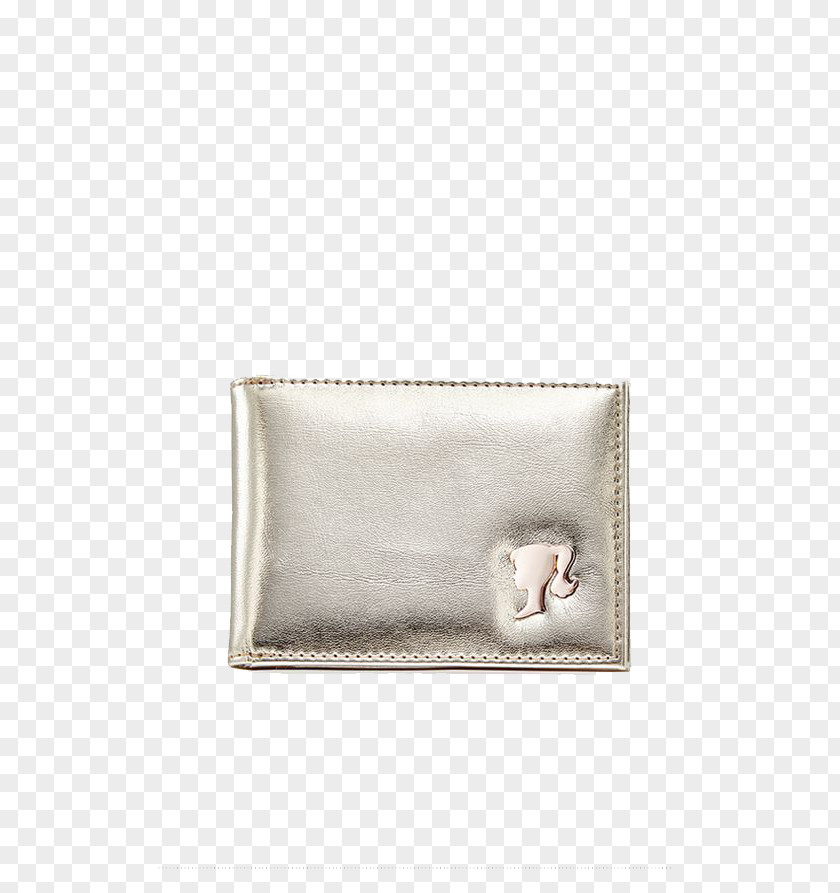 Barbie Small Silver Purse Metal Beige Rectangle PNG