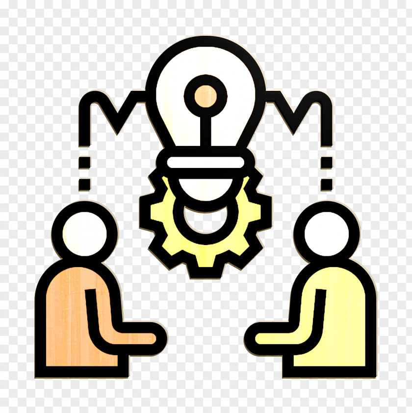 Business Strategy Icon Brainstorming Idea PNG