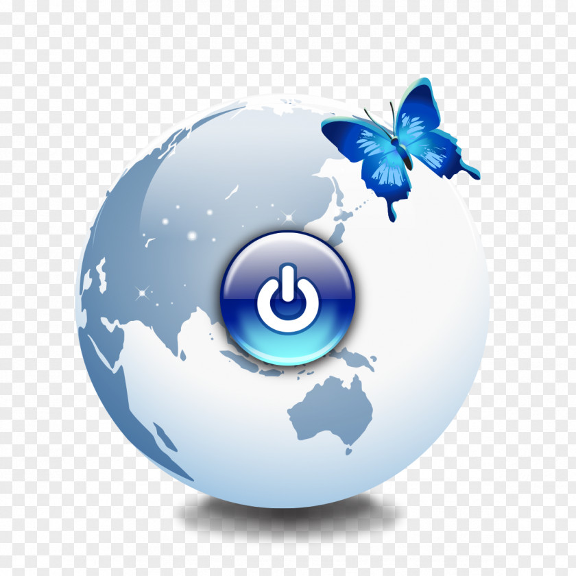 Click On The Blue Button Data Mining Business Software PNG