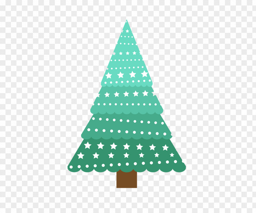 Creative Green Christmas Tree Clip Art PNG