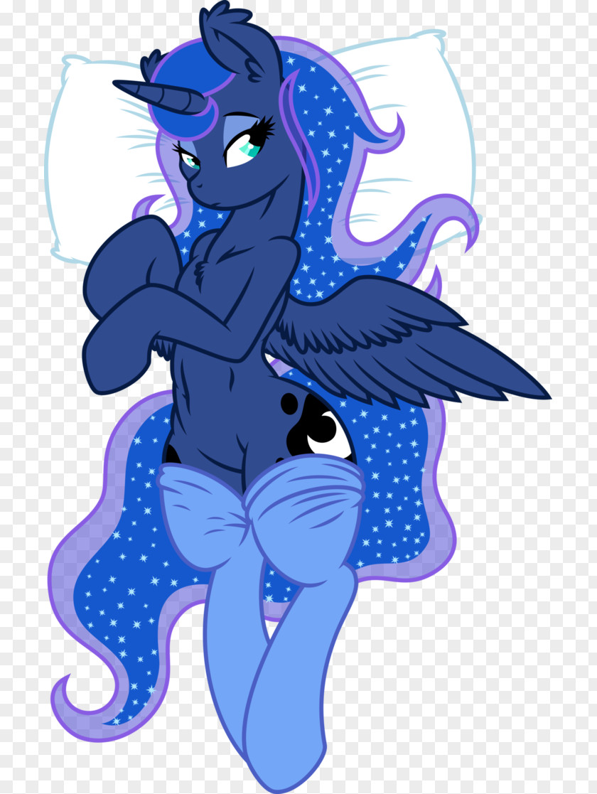 Fairy Horse Cobalt Blue Cartoon PNG