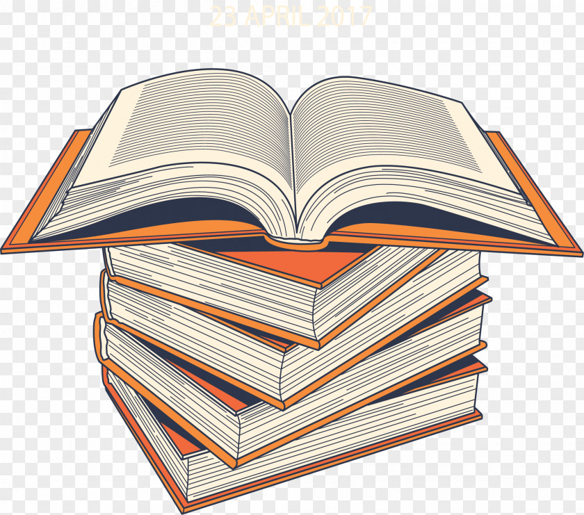 Five Flat Books Book Library PNG