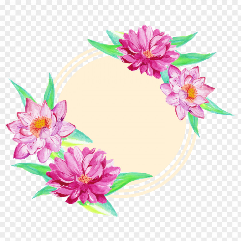 Painted Lotus Vector Flower Euclidean Watercolor Painting Drawing PNG