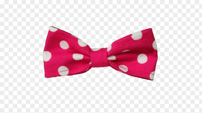 Pink Polka Dots Bow Tie Dot White Necktie PNG