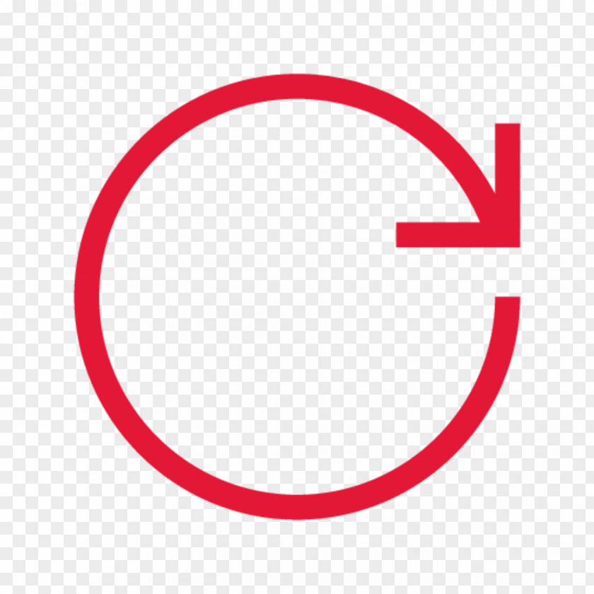 Red Circle Line Font PNG