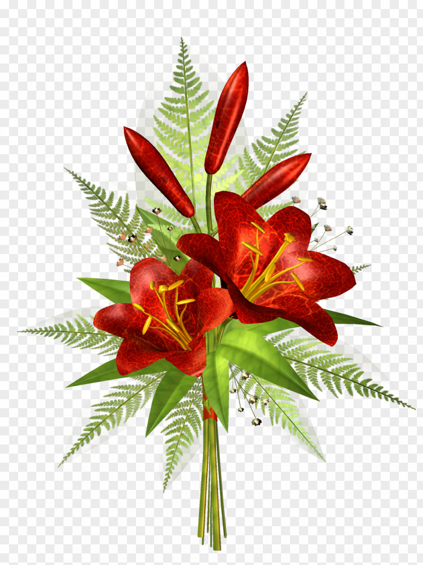 Red Flower Decoration Transparent Clipart Ornament Clip Art PNG