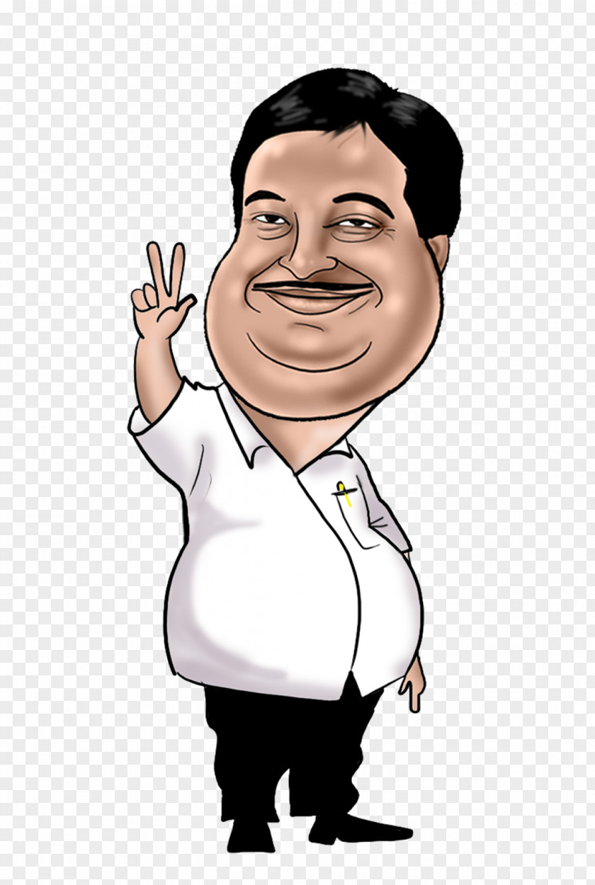 Caricature Propaganda Nitin Gadkari Cartoon Drawing PNG